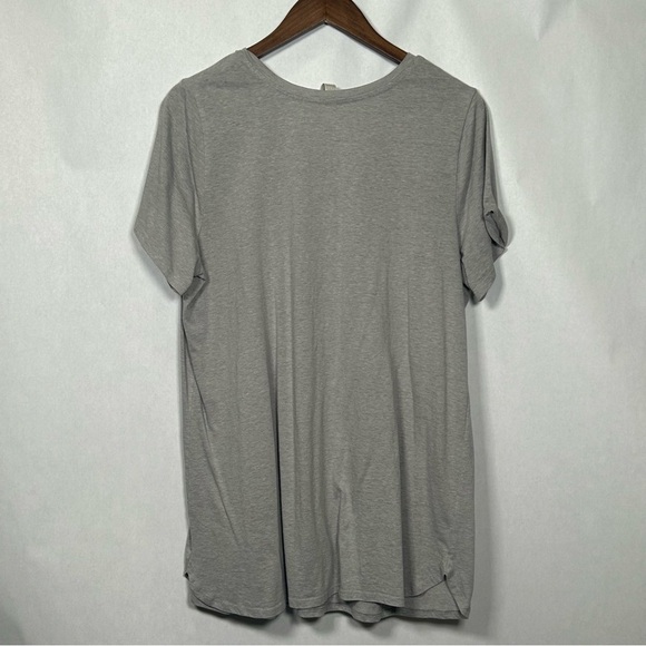 Cacique Pride V-Neck Sleepshirt with Rainbow Love Design - Picture 2 of 8